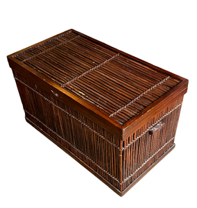 lot 15 image: Bamboo Vintage Storage Chest