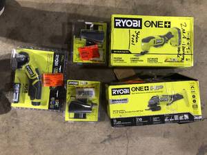 Lot of Assorted Ryobi Power Tools Various Models and Conditions  Customer Returns See Pictures