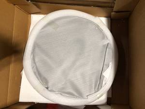 Jamesdar Kurv 24 in. Round Black Steel Bistro Table customer return see pictures