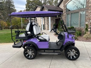 2024 Royal Carts 4 Seater Golf Cart with Folding Rear Seat for storage Plus Bluetooth