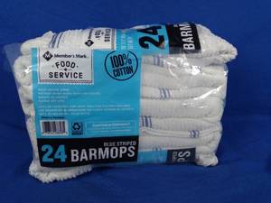 New Members Mark Cotton Bar Mop Towels, 16 x 19, 24 ct.