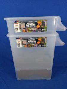 New Buddeez 40 Lb. Pellet and Multi-Use Storage Dispenser 2-Pack