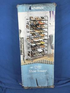 Whitmor 50-Pair Rolling Shoe Tower