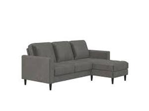 New CosmoLiving by Cosmopolitan Strummer Reversible Sectional Sofa. Charcoal Gray