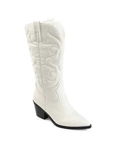 New Journee Collection Tru Comfort Foam Chantry Boots White Size 9.5
