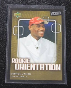 lot 2 image: 2003-04 Upper Deck Victory Rookie Orientation LeBron James #101 Rookie Card