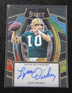 lot 6 image: 2023 Select Tie Dye Prizm Lynn Dickey Autograph #SELS-LDY 2525  Only 25 Exist