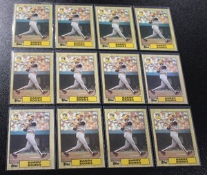 lot 11 image: 1987 Topps Barry Bonds #320 Rookie Card Lot  12 Rookie Cards