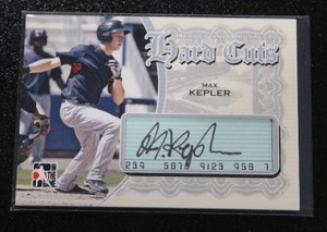 lot 15 image: 2011 In The Game Hard Cuts Silver Max Kepler Autograph #HC-MK