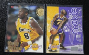 lot 22 image: 1996-97 Skybox & Hoops Kobe Bryant Rookie Card Lot  2 Rookie Cards