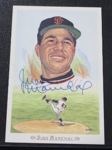 lot 34 image: Juan Marichal Autograph 1989 Celebration Post Card