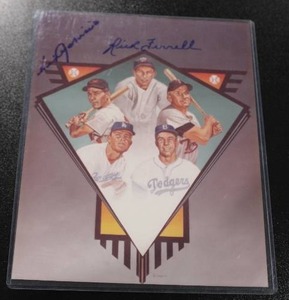 lot 42 image: Luis Aparicio & Rick Ferrell 8x10 Autograph Photo