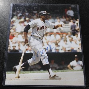 lot 43 image: Houston Astros Joe Morgan 8x10 Autograph Photo