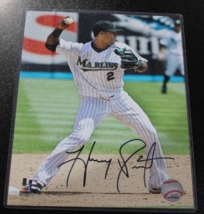 lot 56 image: Florida Marlins Hanley Ramirez 8x10 Autograph Photo