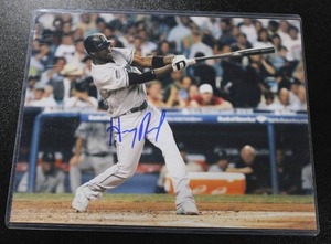 lot 59 image: Florida Marlins Hanley Ramirez 8x10 Autograph Photo