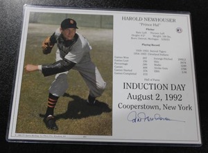 lot 64 image: Detroit Tigers Harold Newhouser Induction Day 8x10 Autograph Photo