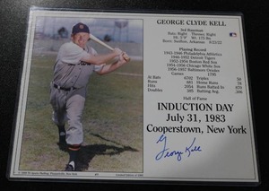 lot 73 image: Detroit Tigers George Kell Induction Day 8x10 Autograph Photo
