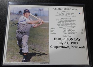 lot 84 image: Detroit Tigers George Kell Induction Day 8x10 Autograph Photo