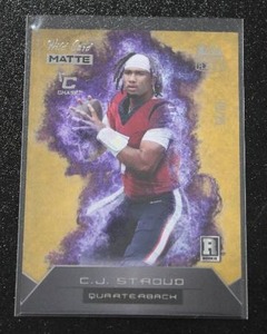 lot 110 image: 2023 Wild Card Matte Rookie Heat CJ Stroud #RH-CS Rookie Card 1925  Only 25 Exist
