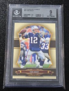 lot 121 image: 2007 Donruss Classics Tom Brady #58 BGS 9