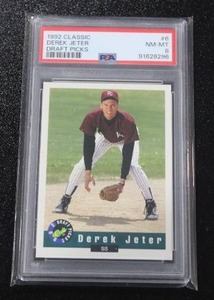 lot 122 image: 1992 Classic Draft Picks Derek Jeter #6 PSA 8