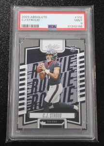 lot 126 image: 2023 Absolute CJ Stroud #102 Rookie Card PSA 9