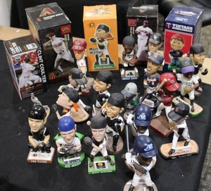 lot 152 image: Large Baseball Bobblehead Lot  23 Bobbleheads w (2) Joe Mauer MiLB