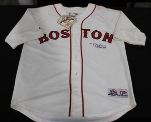 lot 156 image: OS Sports Boston Red Sox Jersey Size Medium