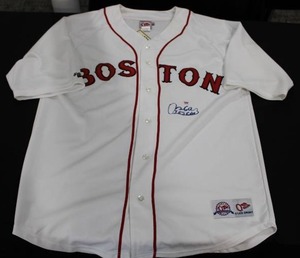 lot 158 image: OS Sports Boston Red Sox Oscar Tejeda Autographed Jersey Size XL PSA COA R55179