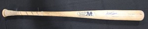lot 179 image: Louisville Slugger Full Size Game Used T141 Cracked Bat Autograph Andrew McCutchen No COA