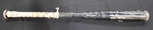 lot 180 image: Louisville Slugger Full Size Game Used R161 Cracked Bat Autograph Deik Scram PSA COA R55107