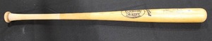 lot 183 image: Louisville Slugger Full Size Game Used Cracked Bat Autograph Travis Snider PSA COA R58330