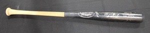 lot 185 image: Louisville Slugger Full Size Game Used C243 Cracked Bat Unkown Autograph 1st Round Inscription