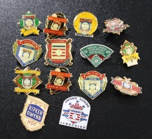 lot 201 image: Hall of Fame Pinback Collection  14 Pins