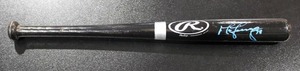 lot 212 image: Rawlings Unknown Autograph Black Mini Bat