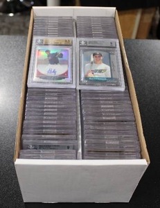 lot 214 image: Graded Beckett BGS Bulk Slab Lot  85 Graded Cards