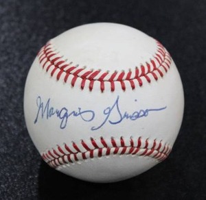 lot 218 image: Marquis Grissom Rawlings William White National League Baseball Autograph