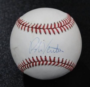 lot 220 image: Robin Ventura Rawlings Bobby Brown American League Baseball Autograph