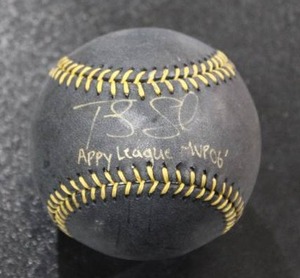 lot 230 image: Travis Snider Rawlings ROMLB Black Baseball Autograph PSA COA #R02688