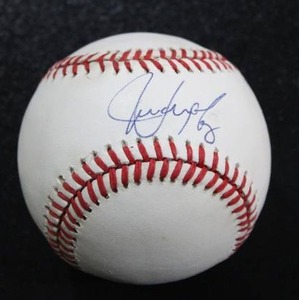 lot 237 image: Juan Gonzalez Rawlings Bobby Brown American League Baseball Autograph
