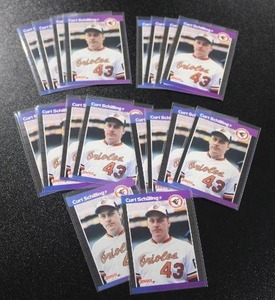 lot 246 image: 1989 Donruss Curt Schilling #635 Rookie Card Lot  18 Rookie Cards