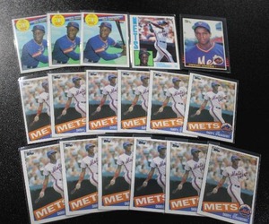 lot 250 image: 1984 & 1985 Darryl Strawberry Baseball Card Lot  16 Cards w Doc Goodon
