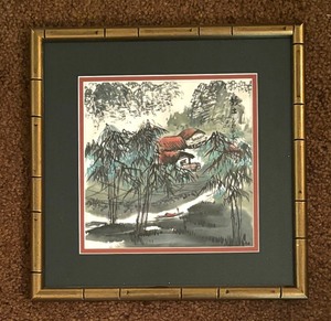 lot 52 image: Scenic Asian Style Print