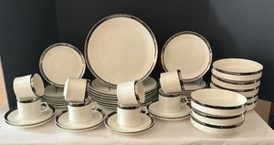 lot 122 image: Mikasa Solitude China Service for 8