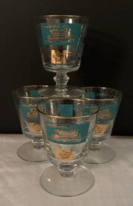 lot 125 image: Vintage Libbey Southern Comfort Stemware