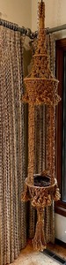 lot 73 image: Vintage Macrame Hanging Plant Holder