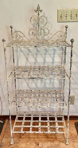 lot 75 image: Four Shelf Metal Stand