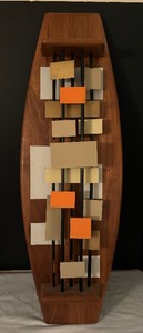 lot 129 image: Vintage Leftcoast Mid Century Wall Decor