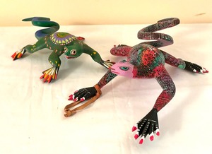 lot 132 image: Mexican Folk Art Lizards