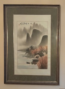 lot 134 image: Pretty Asian Style Print